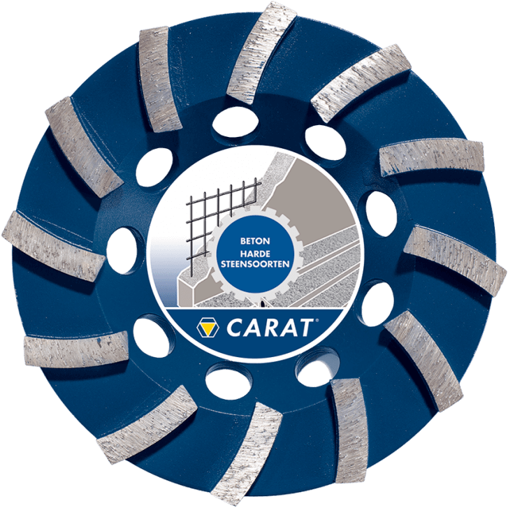 CARAT SLIJPKOP BETON Ø125x22,2MM DUSTEC® DG CLASSIC