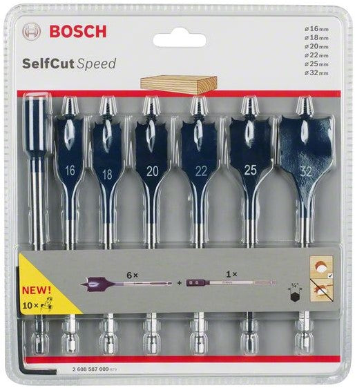 Bosch Self Cut Speed 7-delige Speedborenset - 2608587009