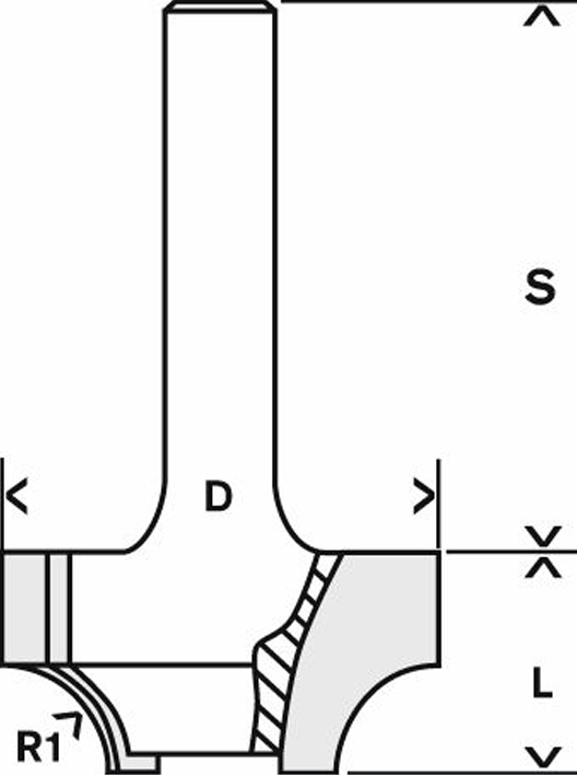 Bosch E Profielfrees 25.4 millimeter BOS-2608628355