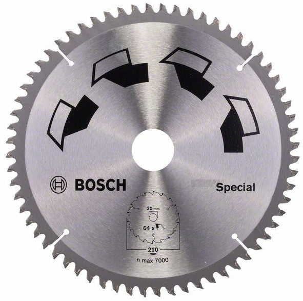 Bosch Blauw SPECIAL Cirkelzaagblad 210x2.5x30mm 64T