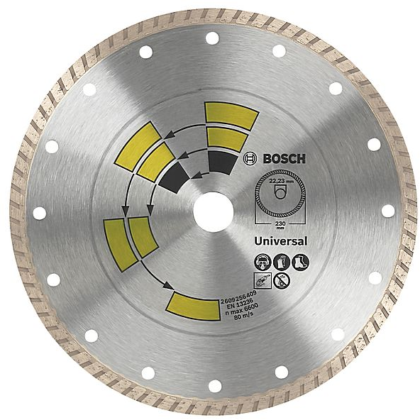 Bosch Universal Turbo Diamantdoorslijpschijf 230 millimeter 22 millimeter BOS-2609256409