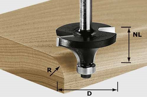 Festool HW S8 D38,1/R12,7 KL Afrondfrees HW 491016