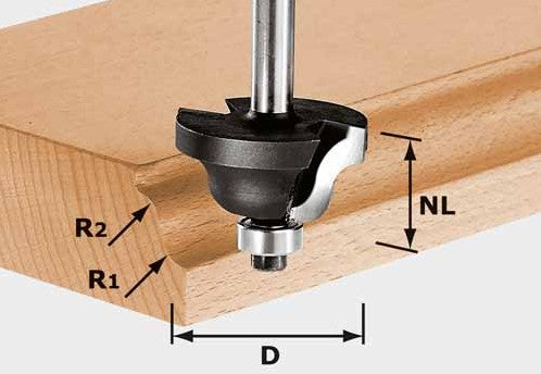 Festool HW S8 D31,7/R4/R4 Dubbele radialenfrees HW 491029