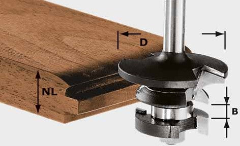 Festool HW S8 D43/21 A/KL Gegenprofilmesser HW 491130