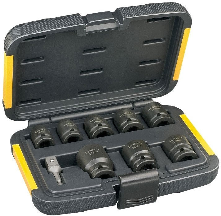 DT7507 Slagmoersleutel doppenset 9-dlg.