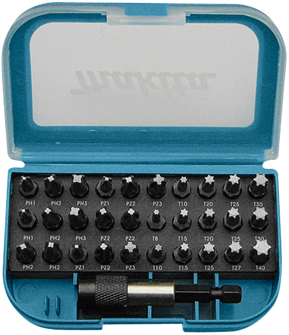 Makita P-73374 Bitset 31-delig Phillips, Pozidriv en TORX