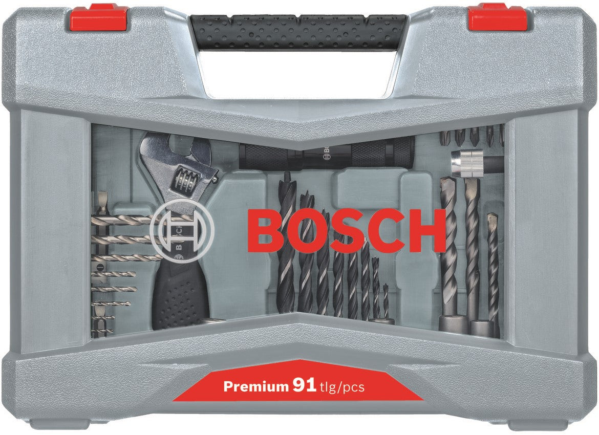 Bosch 91-piece Premium X-Line Drill and Bit Set