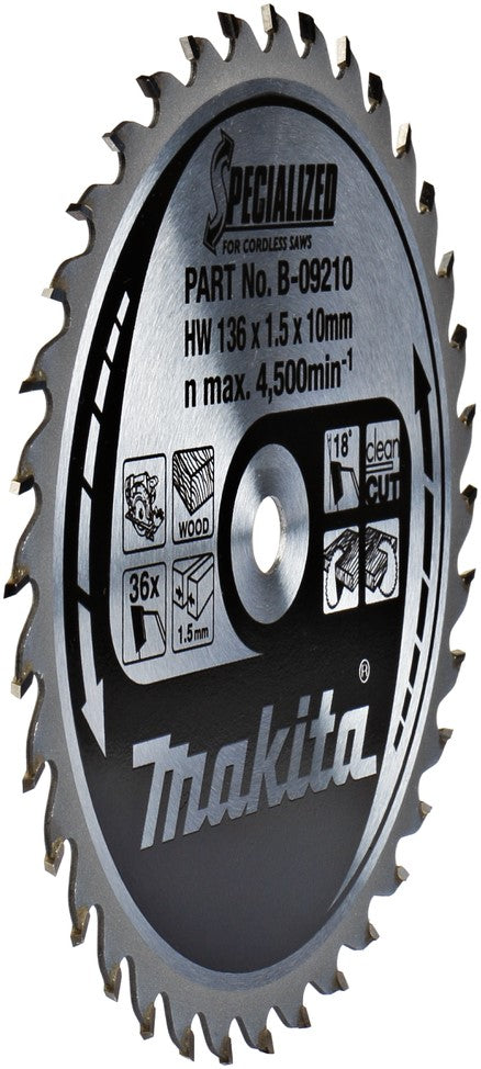 Makita B-09210 Zaagblad metaal 136x10mm 36T