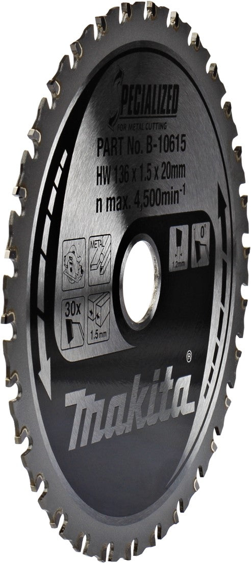 Makita Circular Saw Blade Metal 136x1.5x20mm 30T