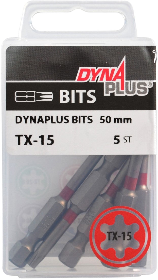 DynaPlus Schroefbits TX-15 50mm VE=5