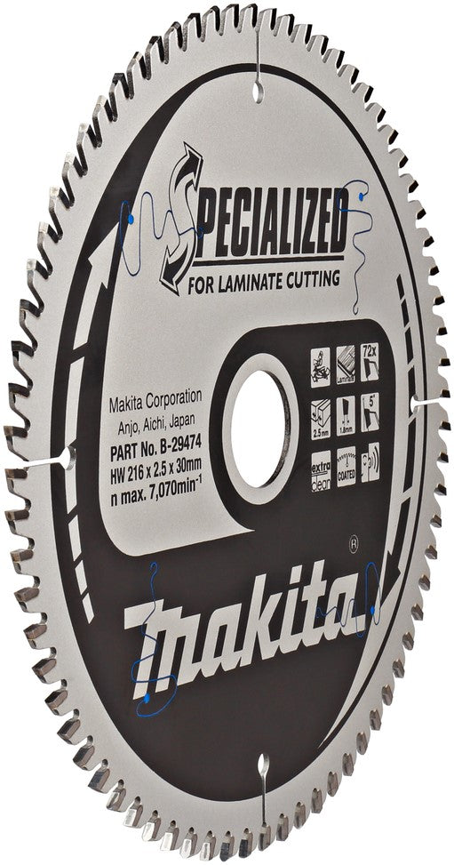 Makita Cirkelzaagblad Laminaat 216x2.5x30mm 72T