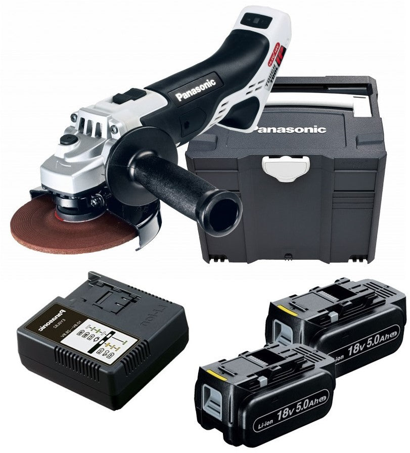 Panasonic EY46A2LJ2G Cordless Angle Grinder 18V 5.0Ah P Li-ion