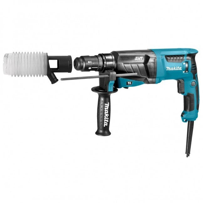 Makita HR2631FTJ Combi hammer 25mm 800W AVT including Dust extraction set in Mbox