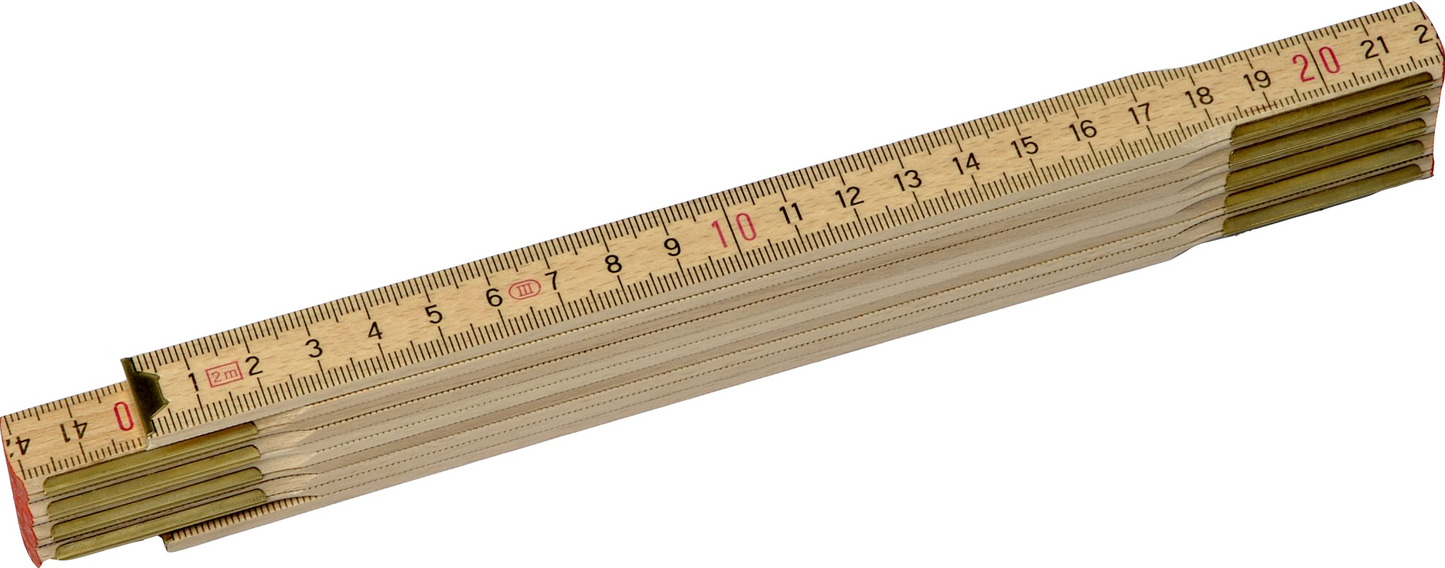 Stanley 0-35-455 Folding Ruler 2m - 15mm wood