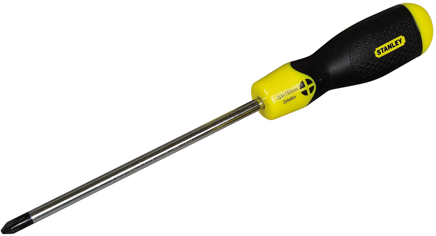 Stanley 1-64-974 Cushion Grip Screwdriver Pozidriv PZ2 X 100mm
