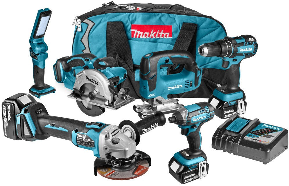 Makita DLX6042T Combiset 18V 5.0Ah Li-ion in Toolbag