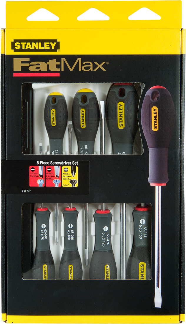 Stanley 0-65-437 8-Delige FatMax Schroevendraaierset St/Par/Ph