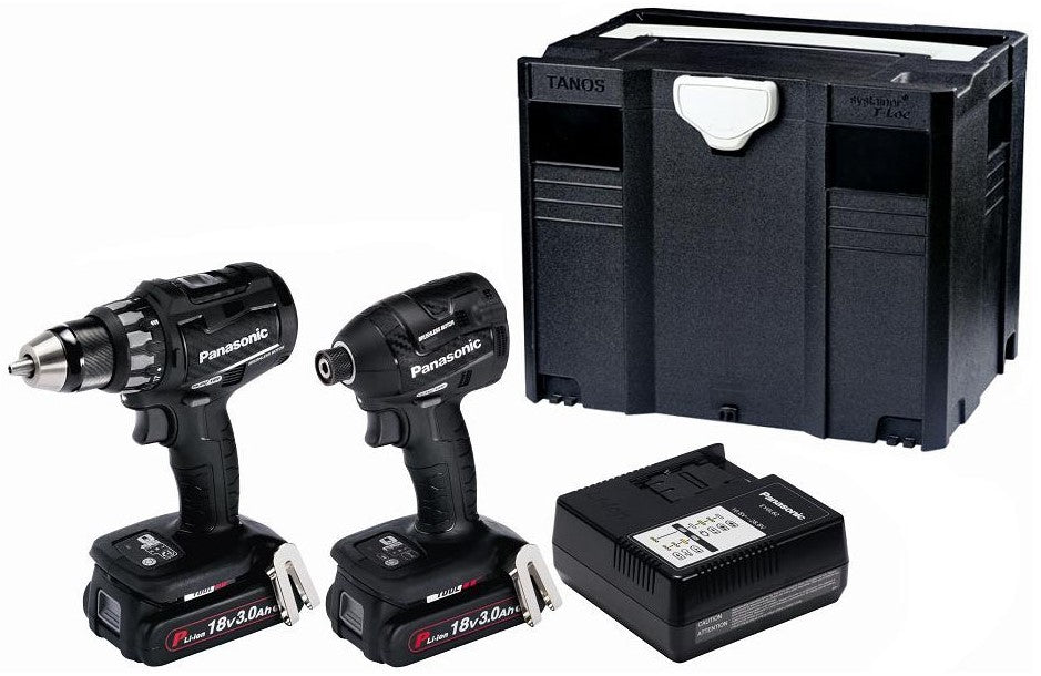 Panasonic EYC215PN2S Combiset Accuboor EY74A2X en EY75A7X 18V 3.0Ah Li-ion in Systainer