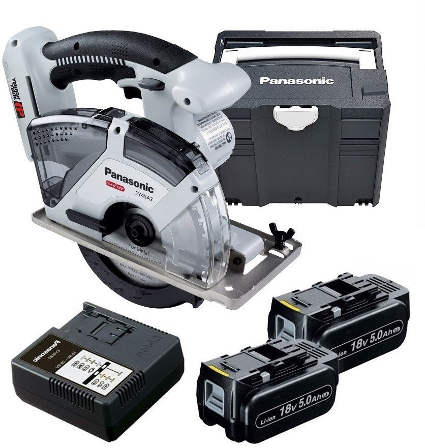 Panasonic EY45A2LJ2G Cordless Circular Saw 18V 5.0Ah Li-ion in Systainer ( Wood )