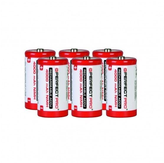Perfectpro LR14 Batterijen 1,2V Ni-Mh 4000mAh 6 stuks