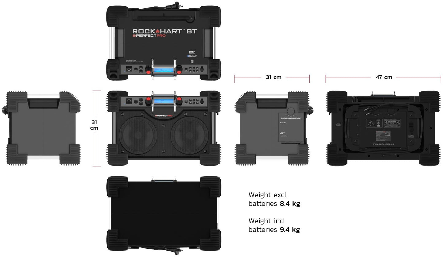 Perfectpro Rockhart BT Radio DAB+