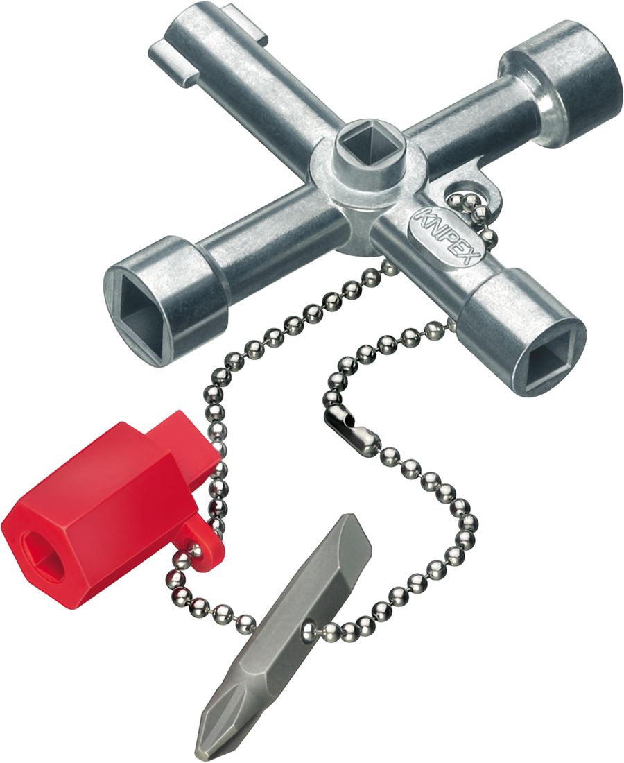 Knipex 00 11 03 Schakelkastsleutel voor alle standaard schakelkasten 00 11 03