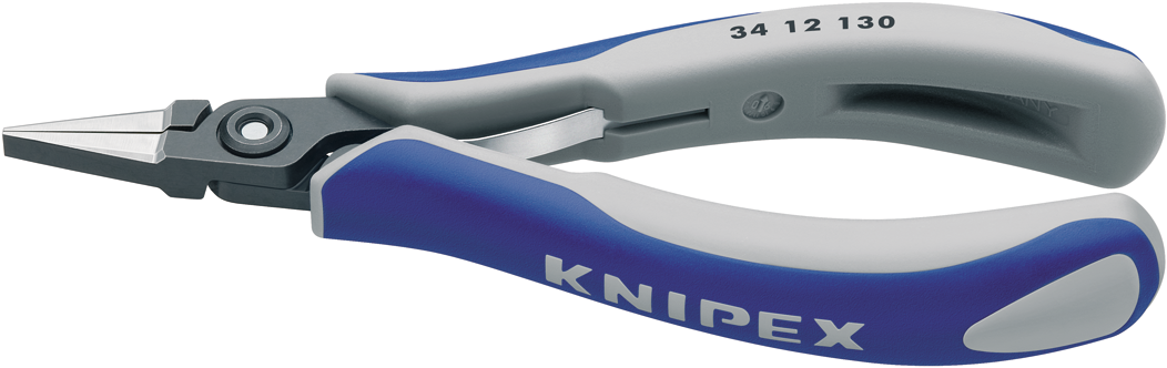 Knipex 34 12 130 Precision electronics pliers with ground head & screwed joint 34 12 130