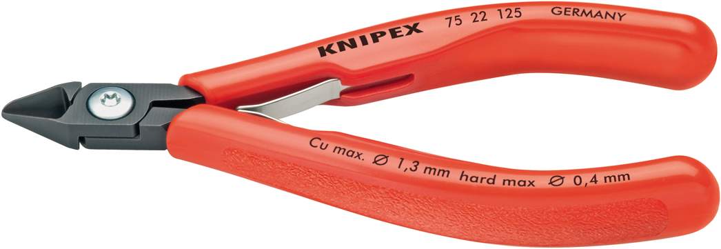 Knipex 75 22 125 Electronics side cutter slim shape 75 22 125