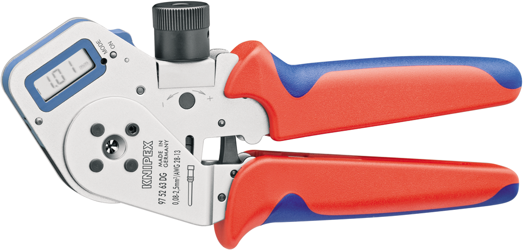 Knipex 97 52 63 DG Four-prong crimping tool for turned contacts 97 52 63 DG