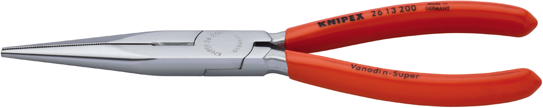 Knipex 26 13 200 Radiozange Flachspitzzange mit Seitenschneider 26 13 200