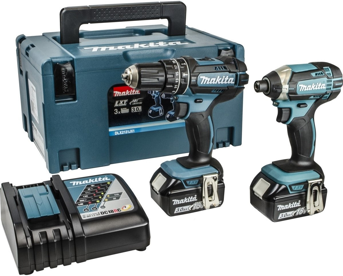 Makita DLX2131JX 18V 3.0Ah Li-ion Combiset in Mbox