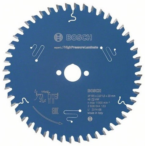Bosch Blue Expert for HighPressureLaminate Circular Saw Blade 165x20x2.6/1.6mm 48T