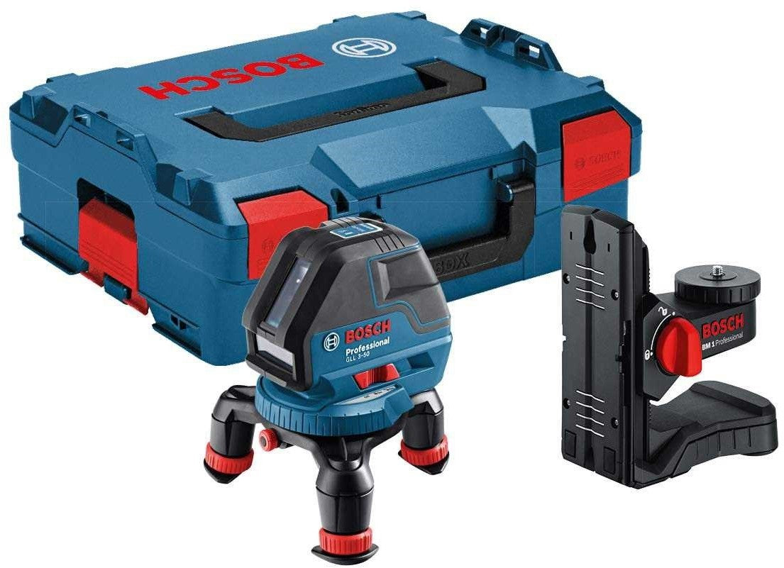 Bosch Blauw GLL 3-50 Lijnlaser met BM 1 Houder in L-BOXX - 0601063802