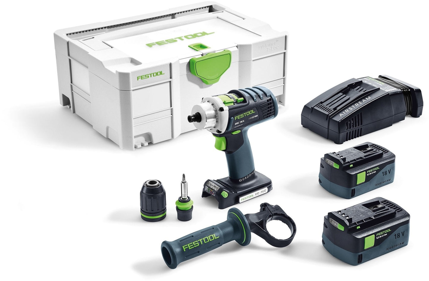 Festool DRC 18/4 Li 5.2 Plus Cordless Drill Driver 18V 5.2Ah Li-Ion in Systainer