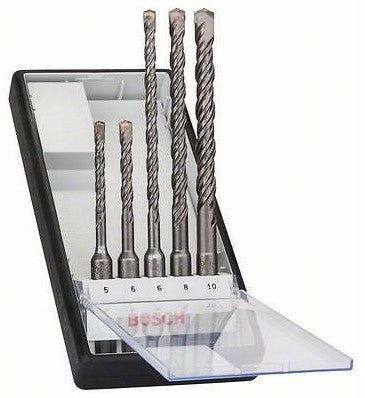 Bosch Blauw SDS-Plus Boren Plus-7X Set 5 st. in Robustline Cassette