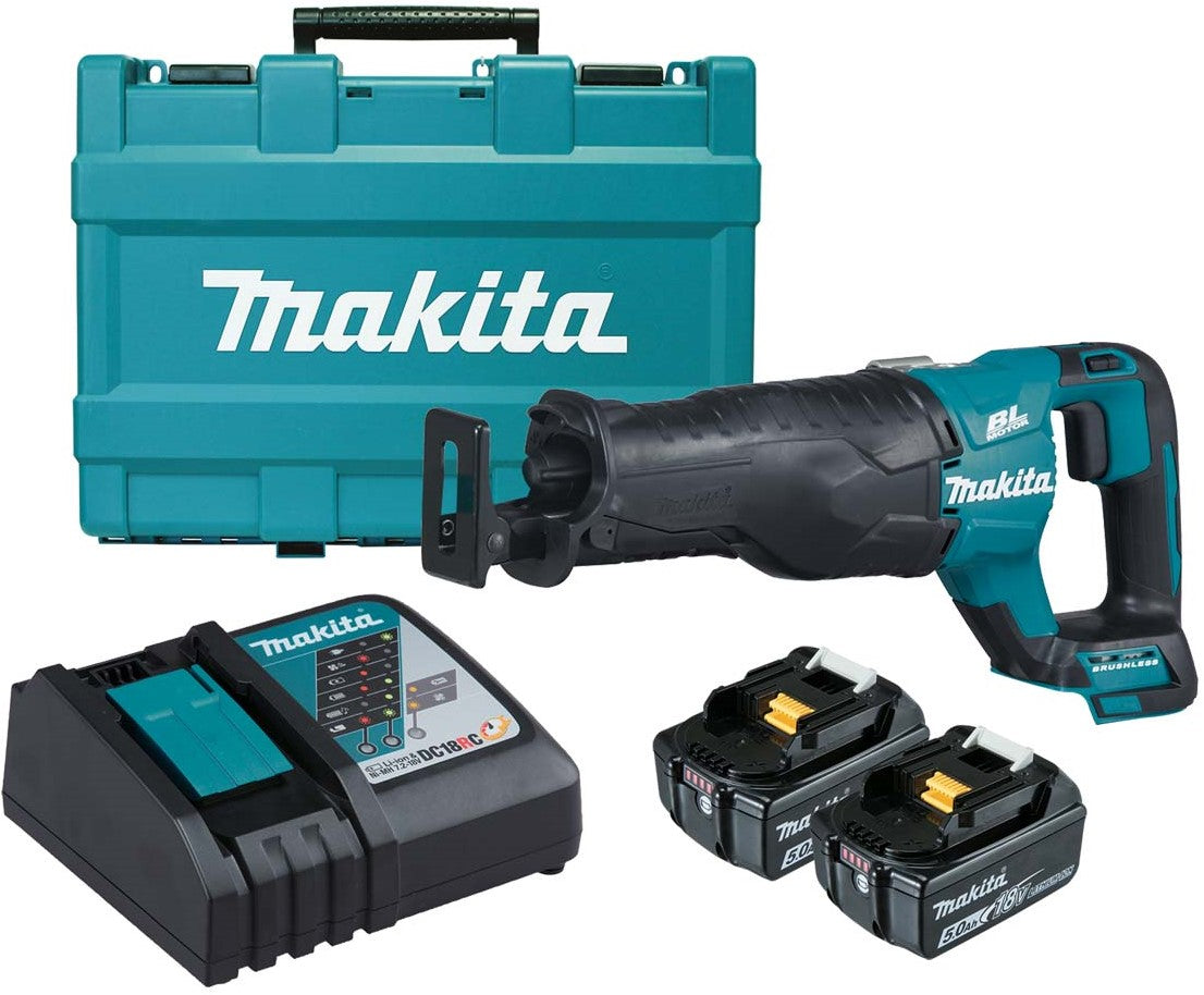 Makita DJR187RTE Cordless Reciprocating Saw 18V 5.0Ah Li-ion Case