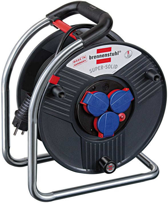 Brennenstuhl Super-Solid IP44 kabelhaspel voor nijverheid/bouw 25m H07RN-F 3G2,5