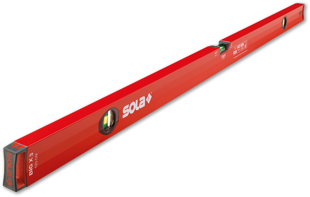 Sola BigX 3 200 Aluminium-Wasserwaage 2000 mm X-Profil - 01373701