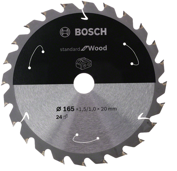 Bosch Cirkelzaagblad 165x20 48T Standard for Wood - 2608837687