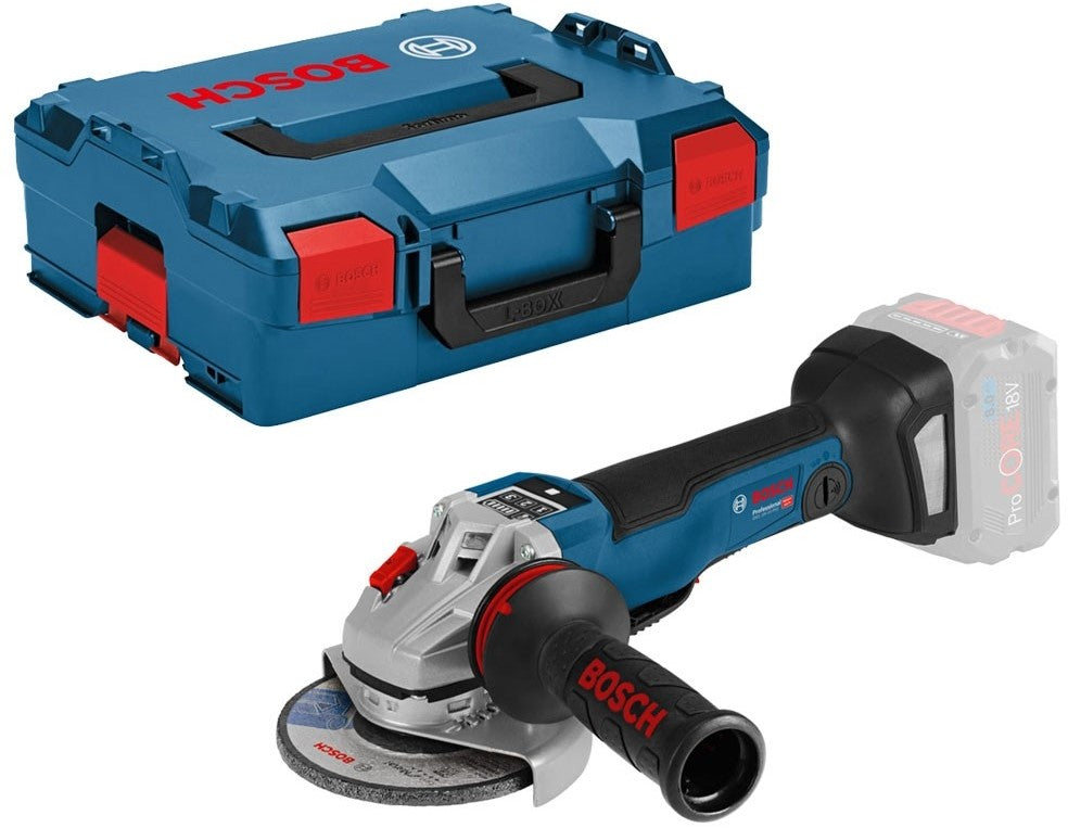 Bosch Blue GWS 18V-10 PC Cordless Angle Grinder 18V Basic Body in L-boxx - 06019G3E0B