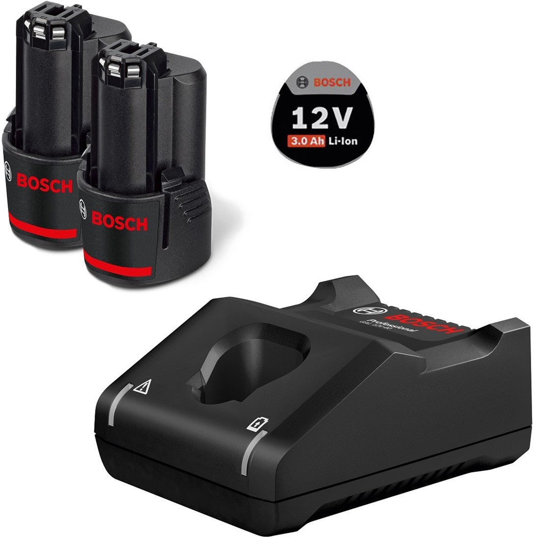 Bosch Blue Starter Set Quick Charger GAL 12V-40 / Battery GBA 12V 3.0Ah Li-ion 1600A019RD