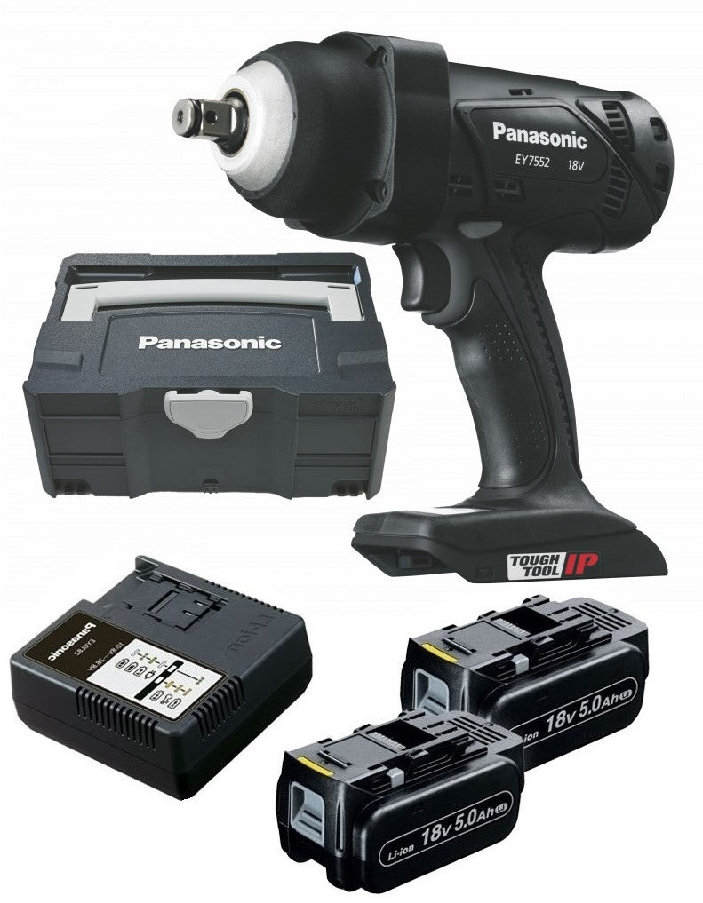 Panasonic EY7552LS2G Cordless Impact Wrench 1/2 18V 5.0Ah Li-ion
