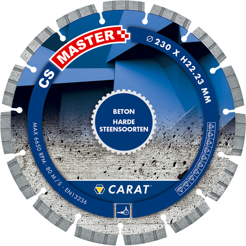CARAT DIAMANTZAAG BETON Ø150x22,2MM CS MASTER