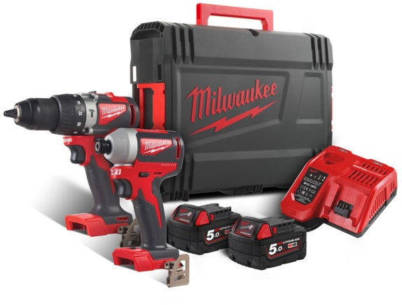 Milwaukee M18 BLPP2A2-502X Accu Powerpack 2-delig 18V 5.0Ah Li-Ion M18™ in HD-Box - 4933464522