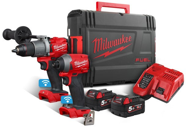 Milwaukee M18 ONEPP2A2-502X Battery Powerpack 18V 5.0Ah Li-Ion M18 FUEL™ ONE-KEY™ in HD-Box - 4933464529