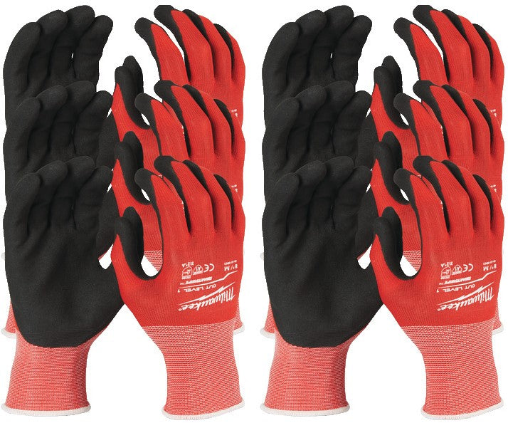 Milwaukee Cut Grade 1 gedimmte Handschuhe. 12er-Pack Schnittschutzhandschuhe Level 1-M/8 - 4932471614