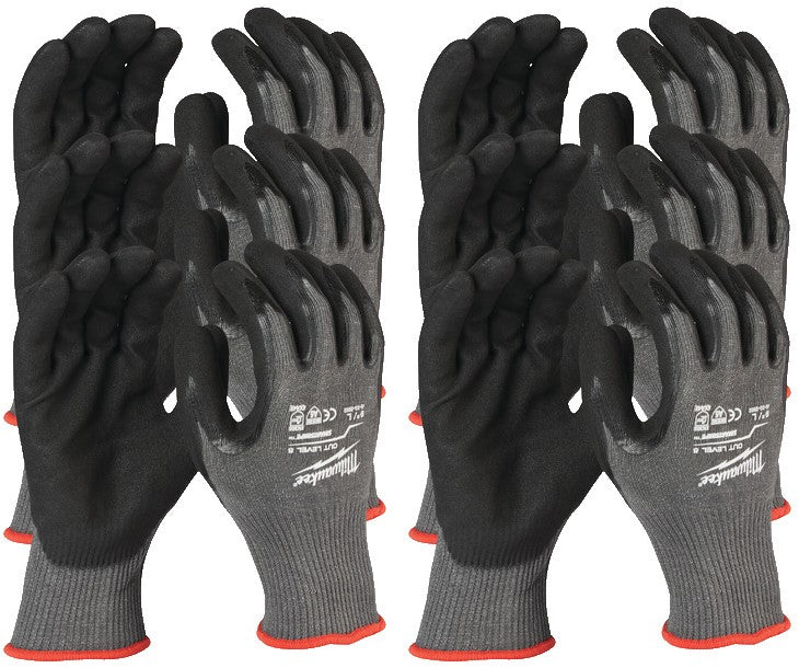 Milwaukee Cut Resistant Gloves Class 5 12 Pack Cut Level 5 Gloves-XL/10 - 4932471624