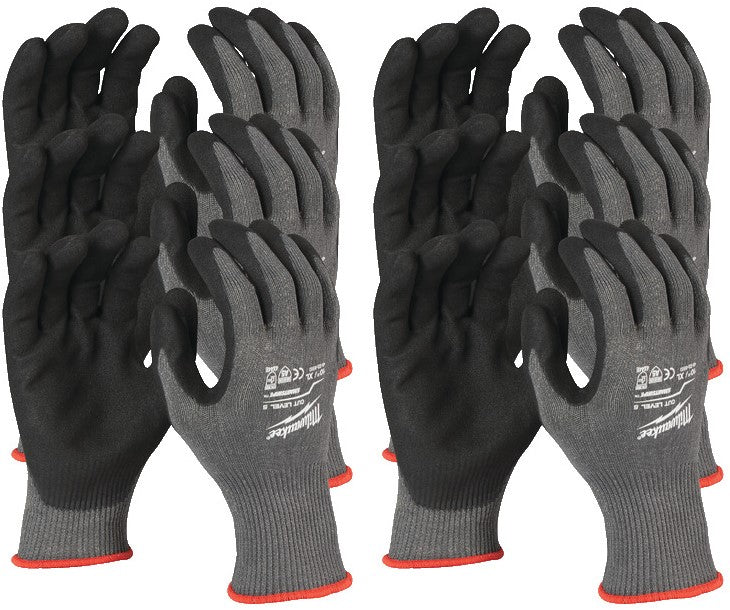 Milwaukee Cut Resistant Gloves Class 5 12 Pack Cut Level 5 Gloves-XXL/11 - 4932471625
