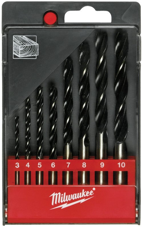 Milwaukee Wood Drill Bits / DIN 7487 E / Sets BP Set - 8 pieces - 4932352466