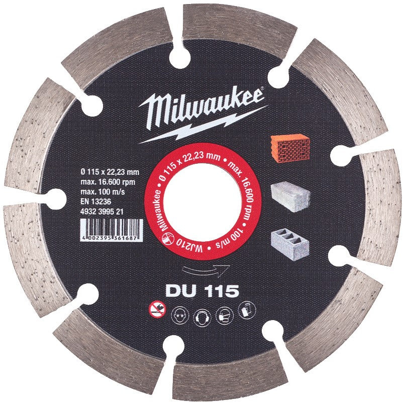 Milwaukee Diamantdoorslijpschijven DU DU 115 mm - 1 st - 4932399521